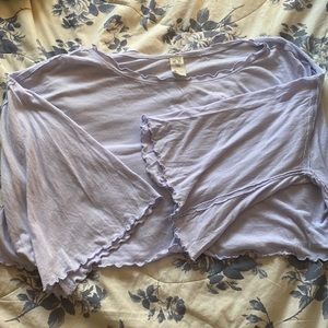 Free People Cropped Long Sleeve Tee